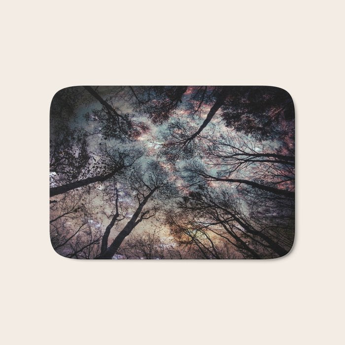 Starry Sky in the Forest Bath Mat Gallery Image 1
