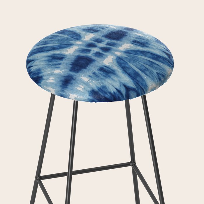 Tie Dye Blues Twos Stool Gallery Image 2