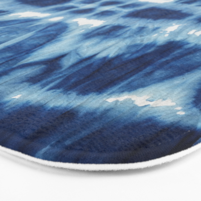 Tie Dye Blues Twos Bath Mat Gallery Image 3