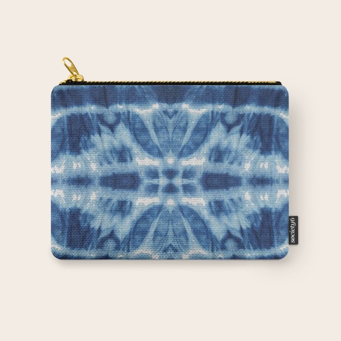 Tie Dye Blues Twos Carry All Pouch Gallery Image 1