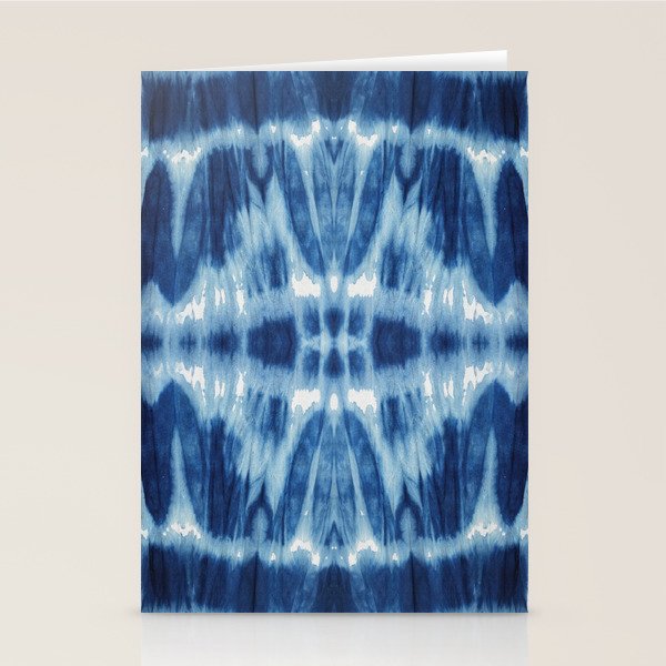 Tie Dye Blues Twos Stationery Card Gallery Image 2
