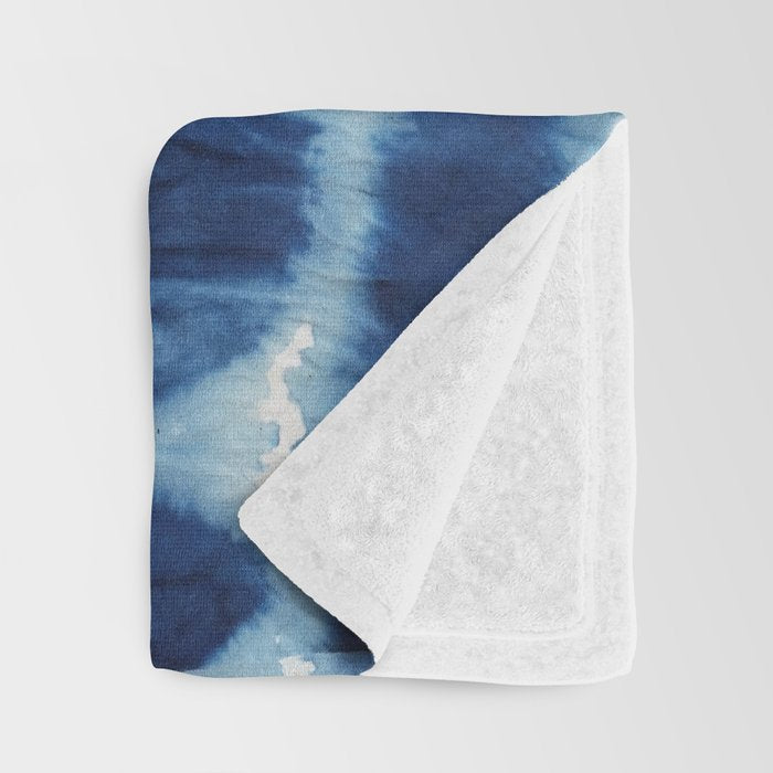 Tie Dye Blues Twos Throw Blanket Gallery Image 3