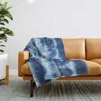 Tie Dye Blues Twos Throw Blanket Gallery Image 1