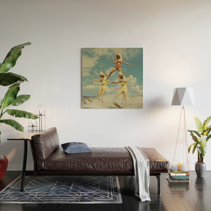 On Evil Beach - Shark Attack Wood Wall Art Gallery Image 2