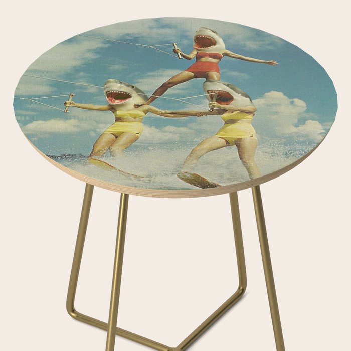 On Evil Beach - Shark Attack Side Table Gallery Image 2