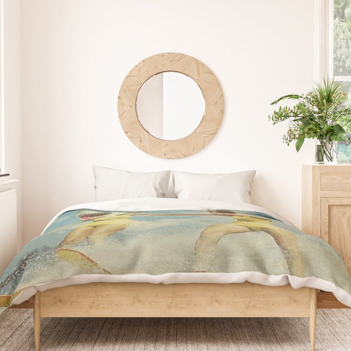 On Evil Beach - Shark Attack Duvet Cover Gallery Image 3