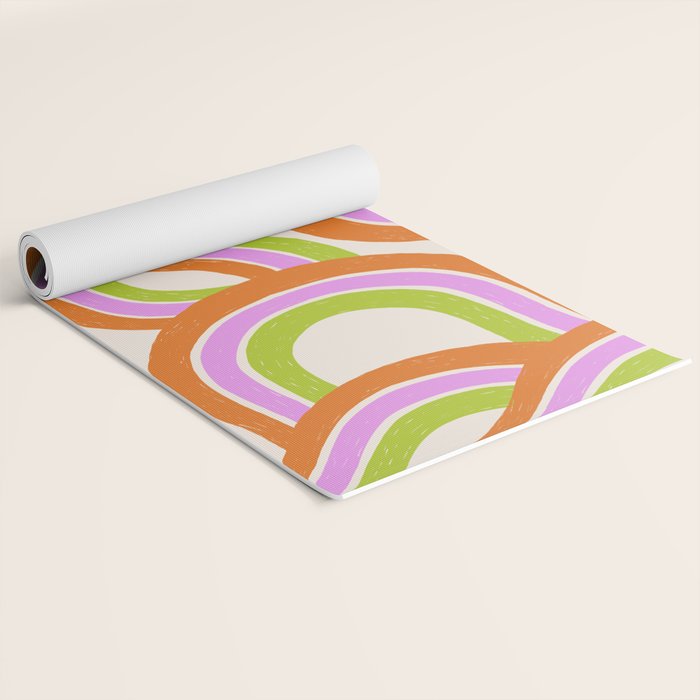 Moka Pot Rainbow - Cream Yoga Mat Gallery Image 2