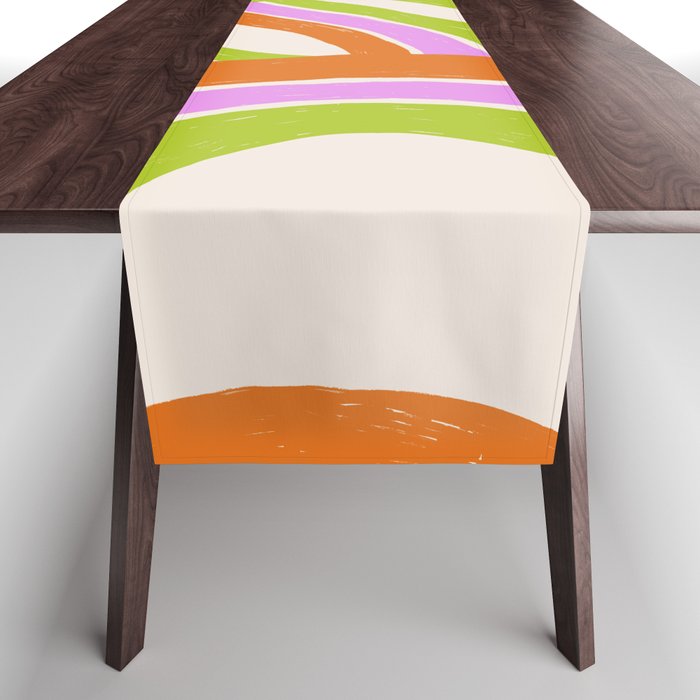 Moka Pot Rainbow - Cream Table Runner Gallery Image 1