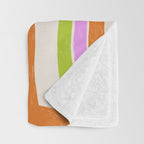 Moka Pot Rainbow - Cream Throw Blanket Gallery Image 3
