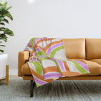 Moka Pot Rainbow - Cream Throw Blanket Gallery Image 1
