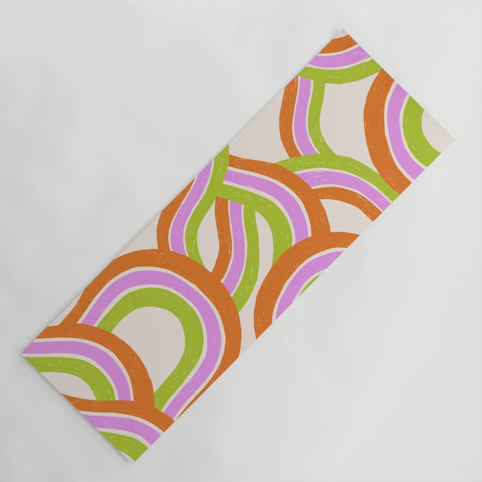 Moka Pot Rainbow - Cream Yoga Mat Gallery Image 1