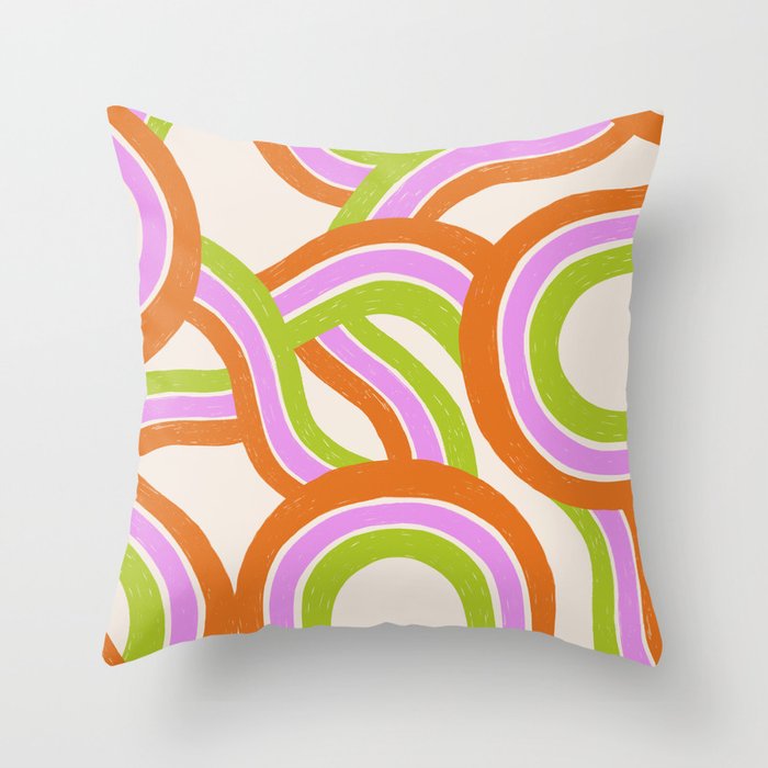 Moka Pot Rainbow - Cream Throw Pillow Gallery Image 6