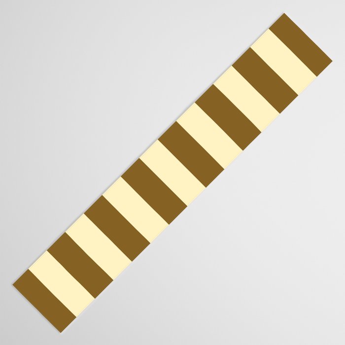 Burnt Sugar Coconut Striped Elegance Table Runner Gallery Image 3