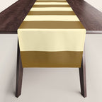 Burnt Sugar Coconut Striped Elegance Table Runner Gallery Image 1