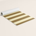 Burnt Sugar Coconut Striped Elegance Yoga Mat Gallery Image 2