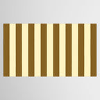 Burnt Sugar Coconut Striped Elegance Tablecloth Gallery Image 2