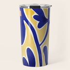 Inspiration Matisse blue leaves Travel Mug Gallery Image 1