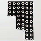 La Fleur | 06 - Retro Floral Print Black And White Flower Wallpaper Gallery Image 3