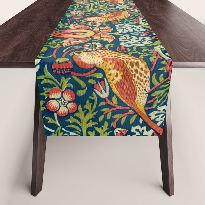 William Morris "Strawberry Thief" 11. Table Runner Gallery Image 1