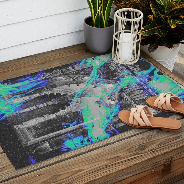 RAGE AGAINST THE DYING OF THE LIGHT Outdoor Rug Gallery Image 2