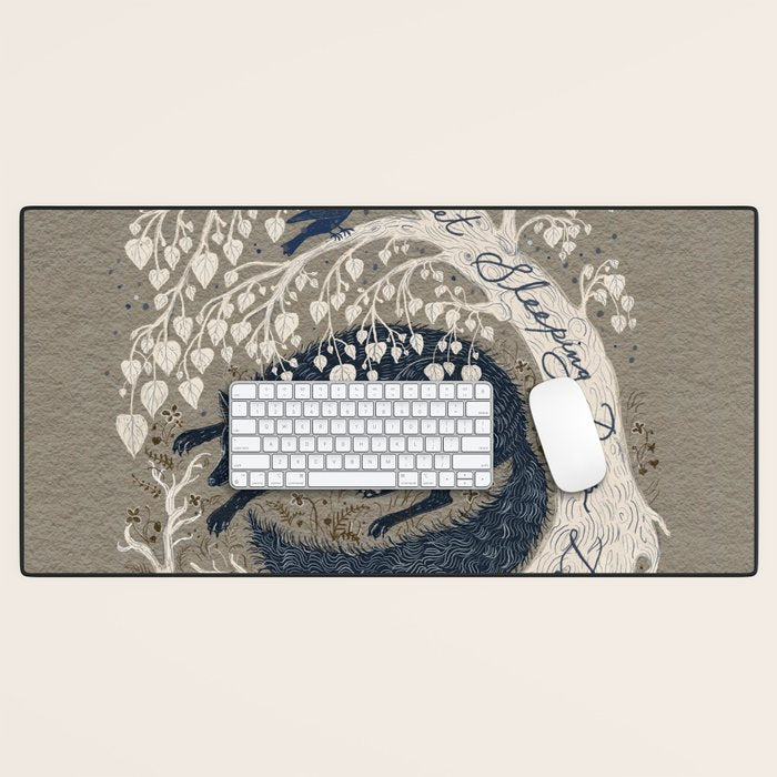 Let Sleeping Dogs Lie Desk Mat Gallery Image 1