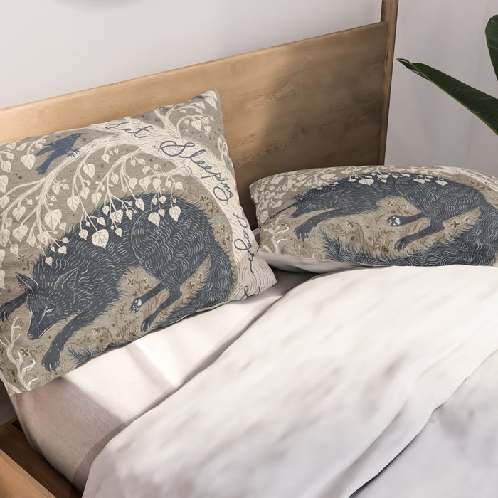 Let Sleeping Dogs Lie Pillow Sham Gallery Image 2