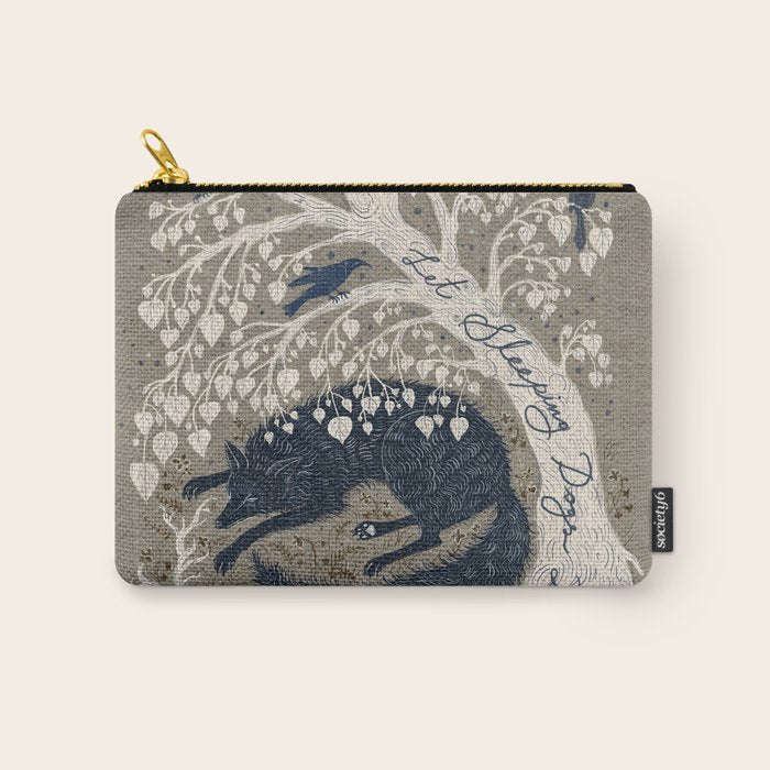 Let Sleeping Dogs Lie Carry All Pouch Gallery Image 1