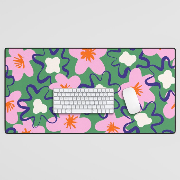 Bright Floral Desk Mat Gallery Image 1