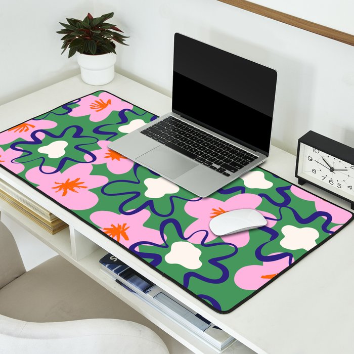 Bright Floral Desk Mat Gallery Image 2