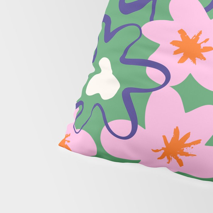 Bright Floral Pillow Sham Gallery Image 4
