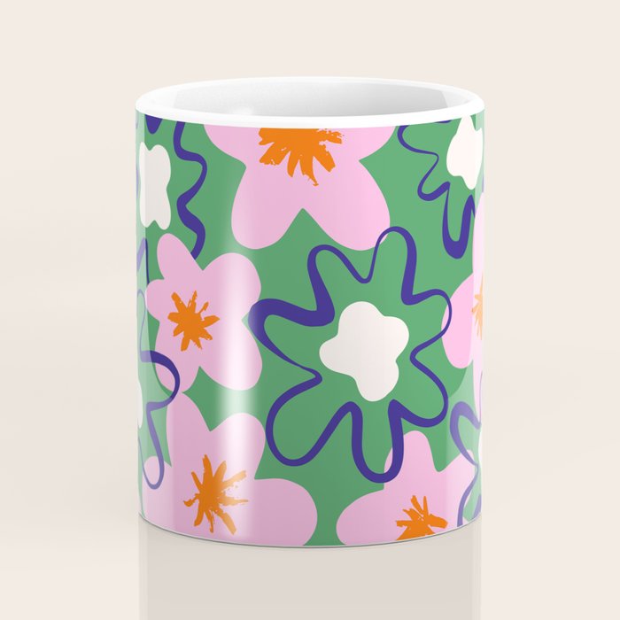 Bright Floral Coffee Mug Gallery Image 4