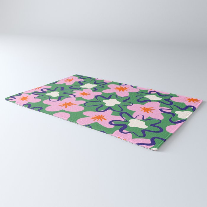 Bright Floral Rug Gallery Image 3