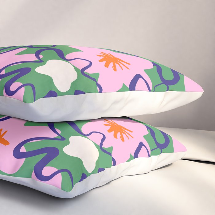 Bright Floral Pillow Sham Gallery Image 3