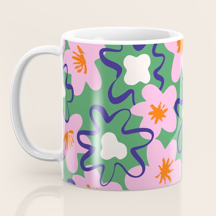 Bright Floral Coffee Mug Gallery Image 3
