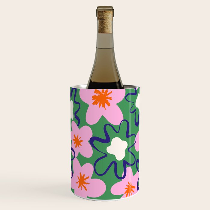 Bright Floral Wine Chiller Gallery Image 1