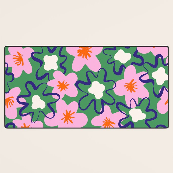 Bright Floral Desk Mat Gallery Image 3