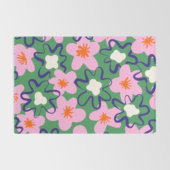 Bright Floral Rug Gallery Image 2