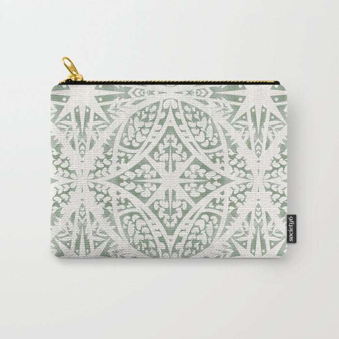 Green Nature Fantasy Tiles B Carry All Pouch Gallery Image 1