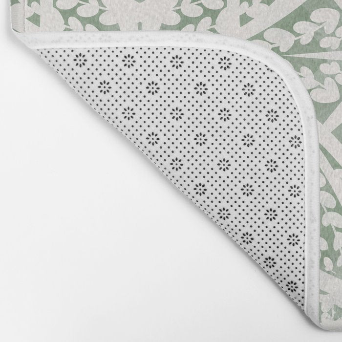 Green Nature Fantasy Tiles B Bath Mat Gallery Image 2