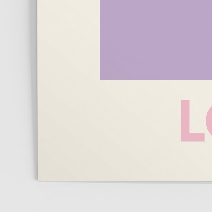 Amour Love Purple Pink Heart Poster Gallery Image 3