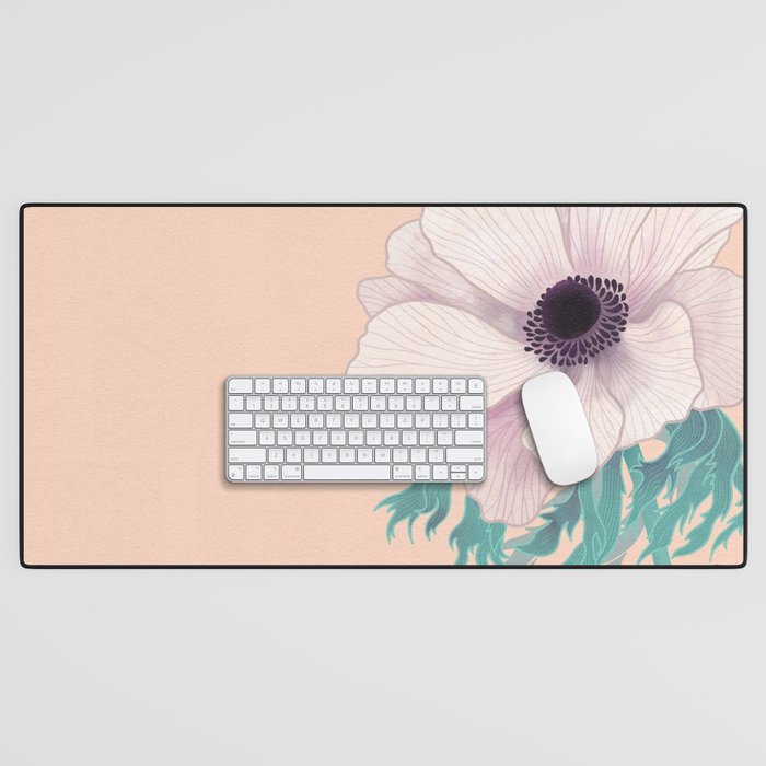 Anemone Flower Desk Mat Gallery Image 1