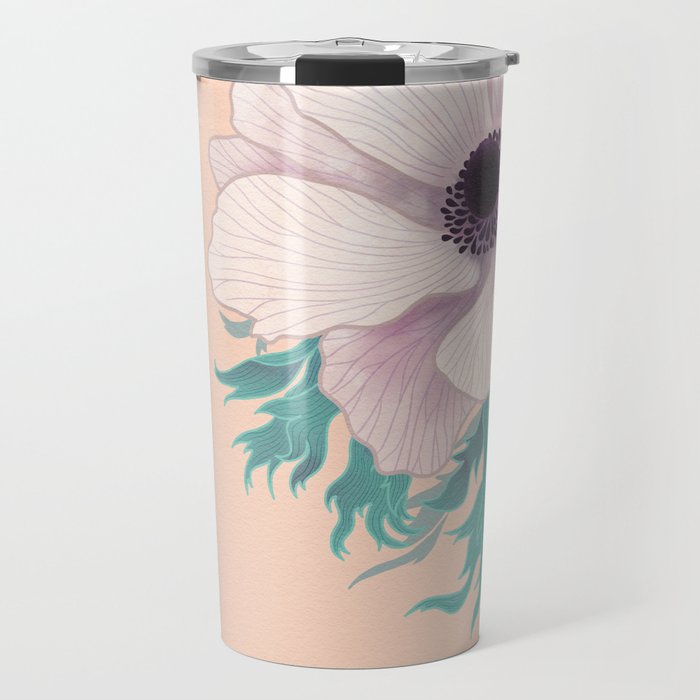 Anemone Flower Travel Mug Gallery Image 1