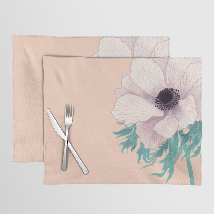 Anemone Flower Placemat Gallery Image 1