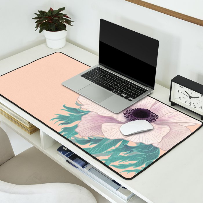 Anemone Flower Desk Mat Gallery Image 2