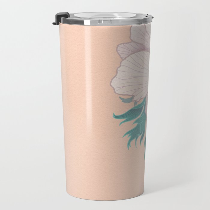 Anemone Flower Travel Mug Gallery Image 3