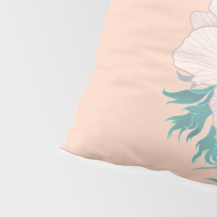 Anemone Flower Pillow Sham Gallery Image 4