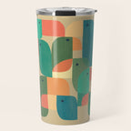 Mid-century tropical birds Travel Mug Gallery Image 1