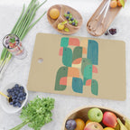 Mid-century tropical birds Cutting Board Gallery Image 2