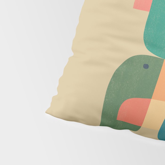 Mid-century tropical birds Pillow Sham Gallery Image 4
