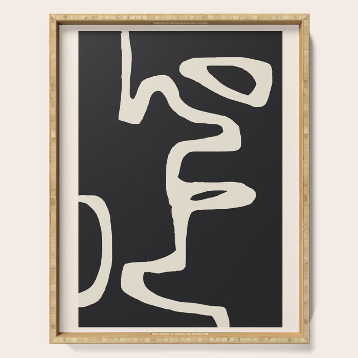 abstract minimal 56 Serving Tray Gallery Image 1